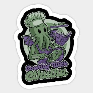 Cthulhu Cooking Show - Fun Monster Gift Sticker